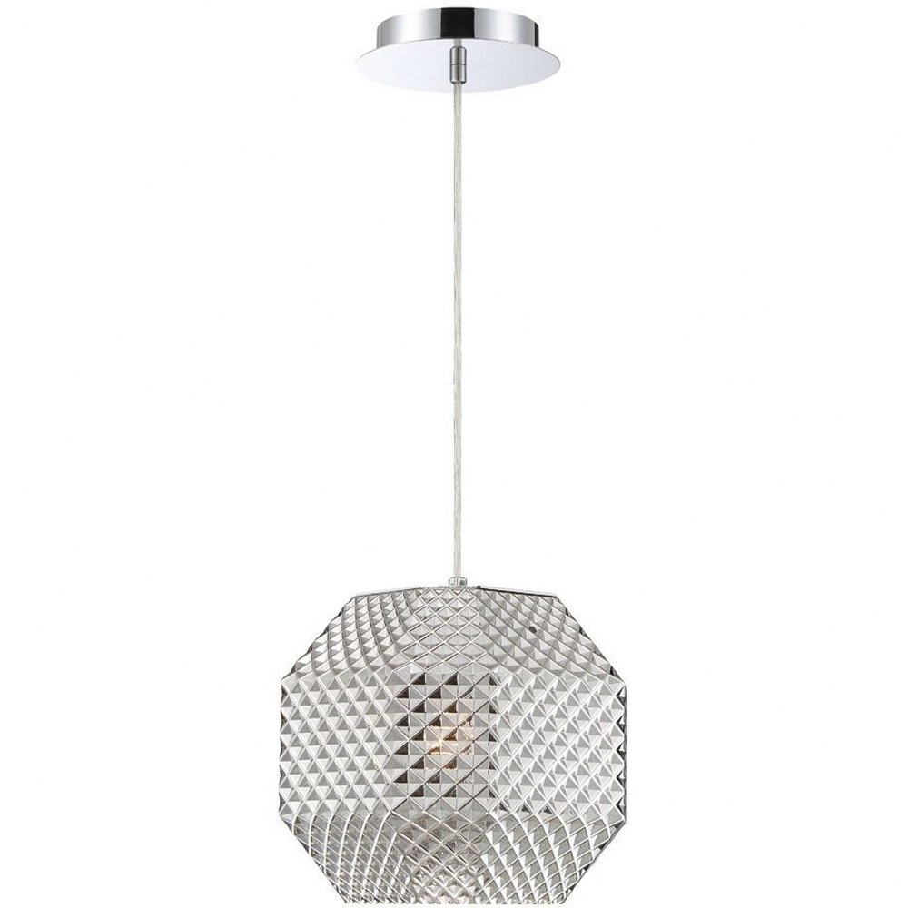 Catalda - 1 Light Pendant - 9 Inches Wide by 11 Inches High-Smoke Finish-Smoke