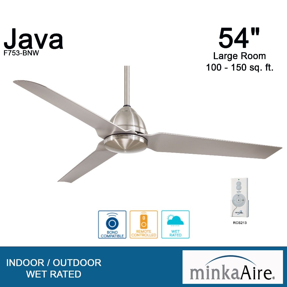 Java - Indoor Ceiling Fan in Contemporary Style - 14.75 inches tall by 54 inches - Picture 7 of 13