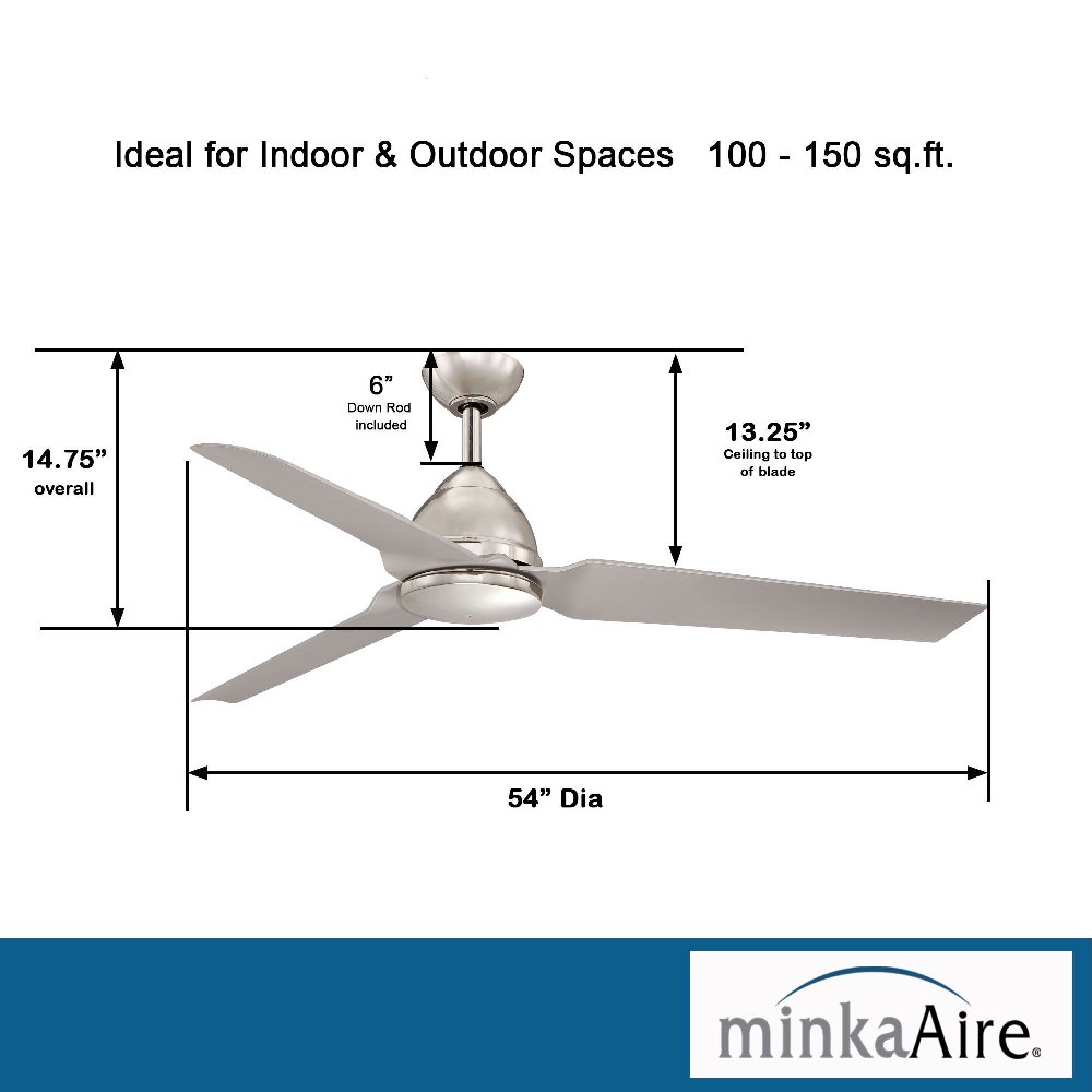 Java - Indoor Ceiling Fan in Contemporary Style - 14.75 inches tall by 54 inches - Picture 6 of 13