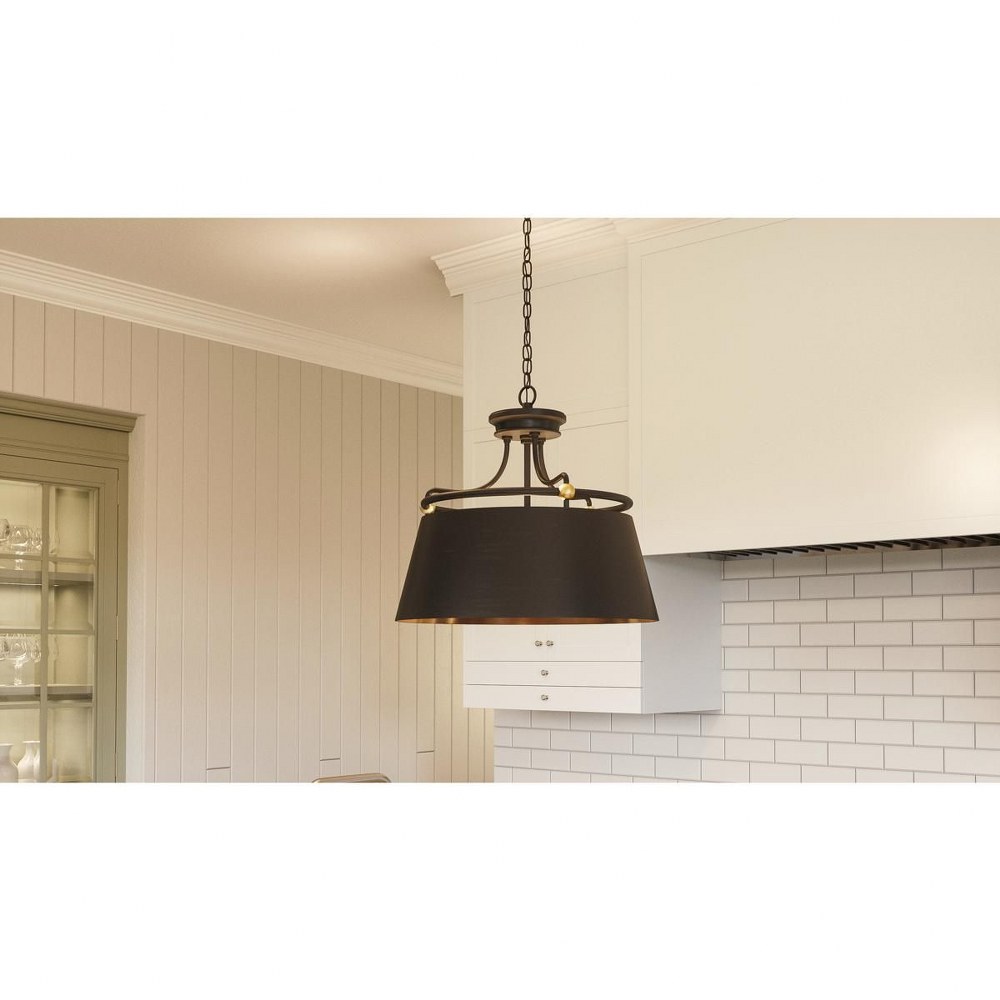 Fairview - 3 Light Pendant -Traditional Installation Pendant Quoizel - Bild 2 von 8