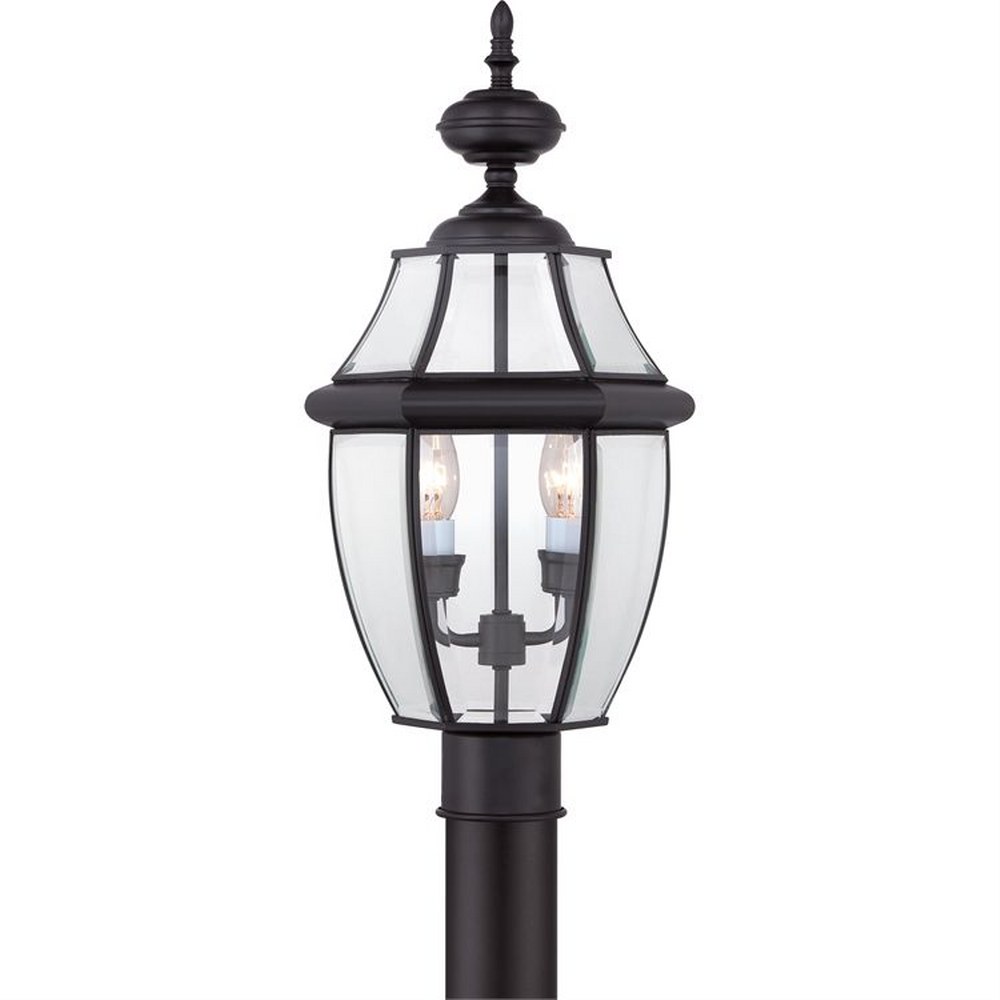 Newbury - 2 Light Large Post Lantern-Mystic Black Finish Outdoor Lantern Quoizel - Bild 4 von 8