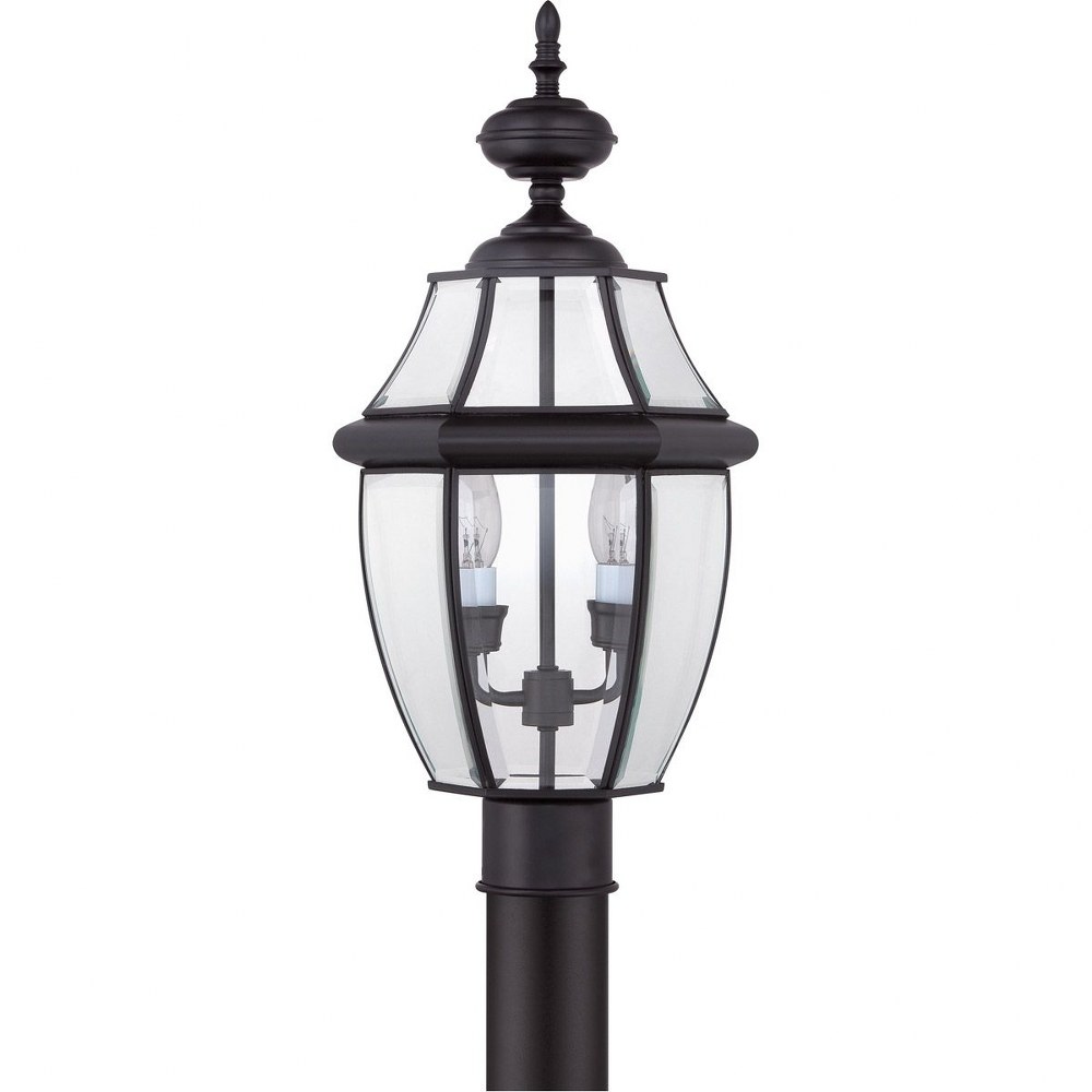 Newbury - 2 Light Large Post Lantern-Mystic Black Finish Outdoor Lantern Quoizel - Bild 5 von 8