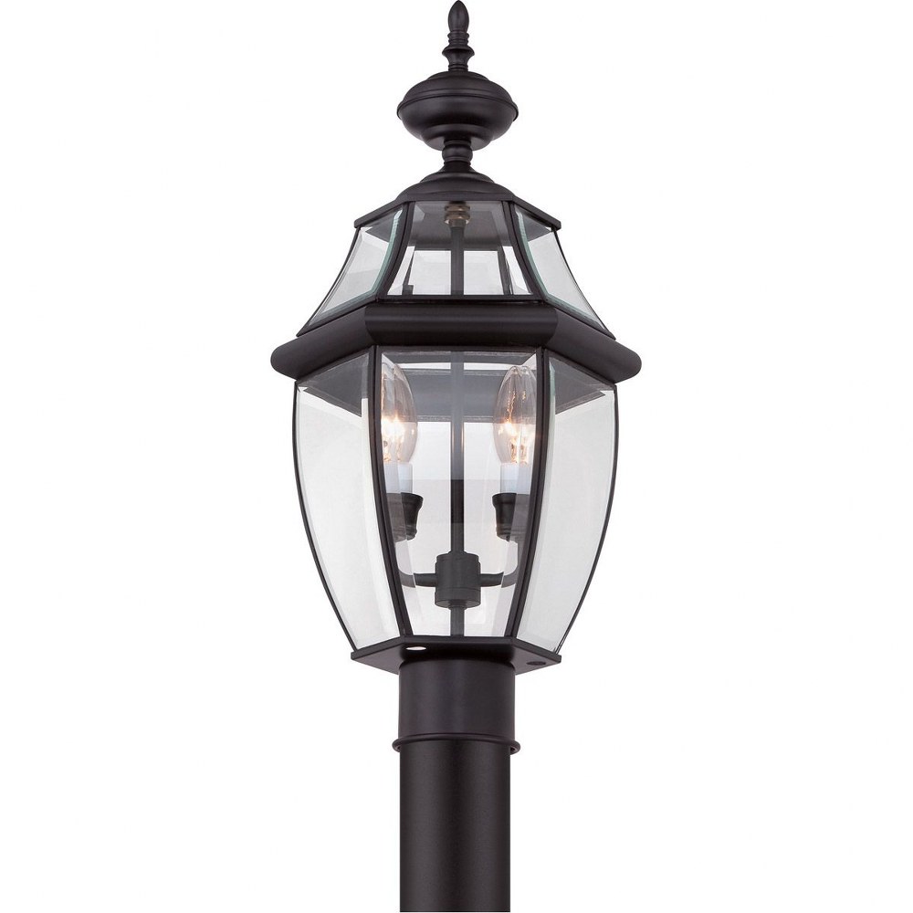 Newbury - 2 Light Large Post Lantern-Mystic Black Finish Outdoor Lantern Quoizel - Bild 6 von 8