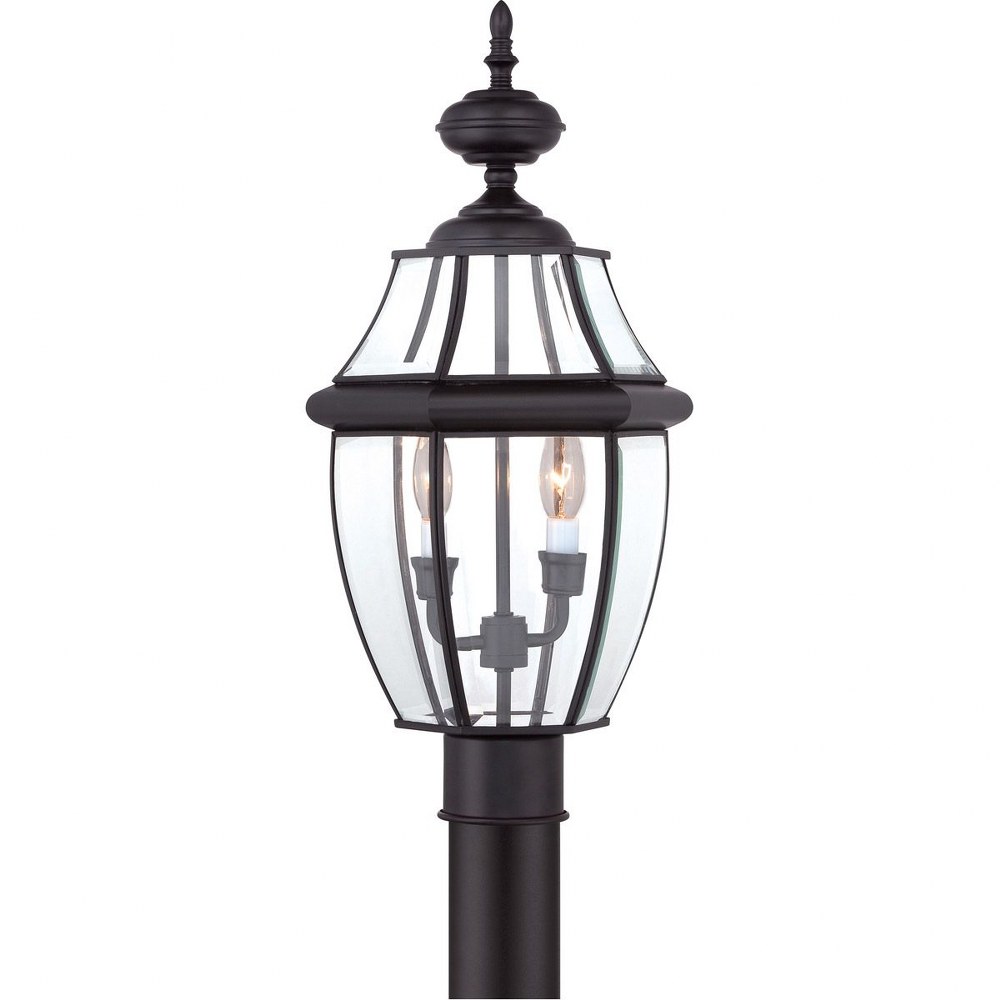 Newbury - 2 Light Large Post Lantern-Mystic Black Finish Outdoor Lantern Quoizel - Bild 7 von 8