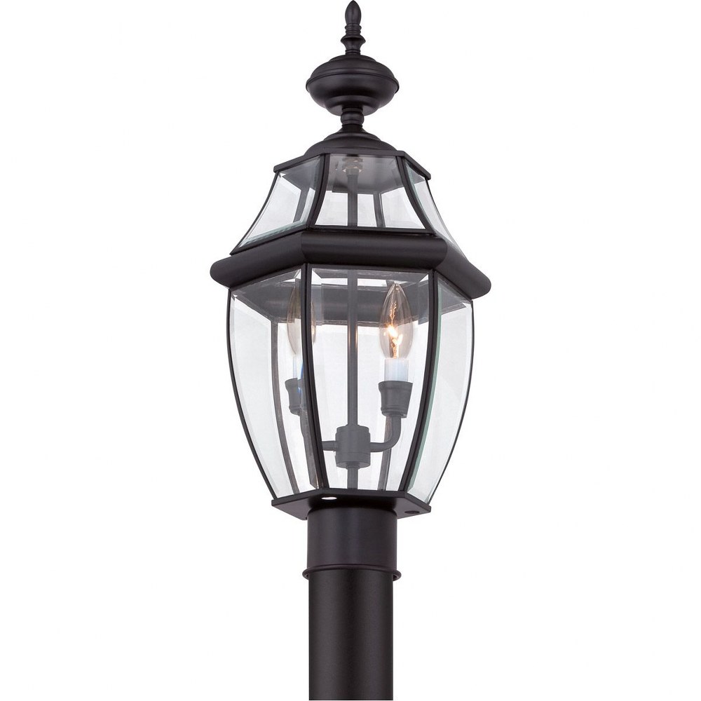 Newbury - 2 Light Large Post Lantern-Mystic Black Finish Outdoor Lantern Quoizel - Bild 8 von 8