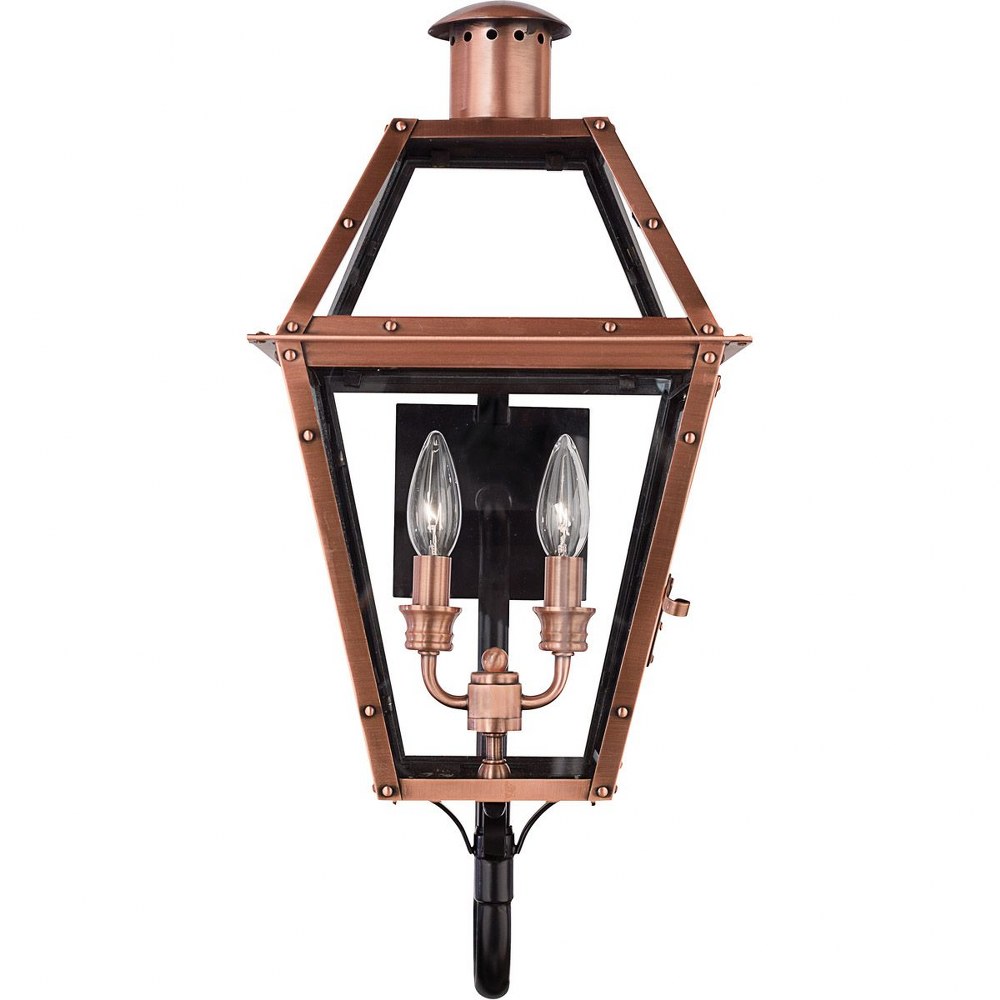 Rue De Royal - 2 Light Wall Lantern-Aged Copper Finish Outdoor Lantern Quoizel - Bild 5 von 6