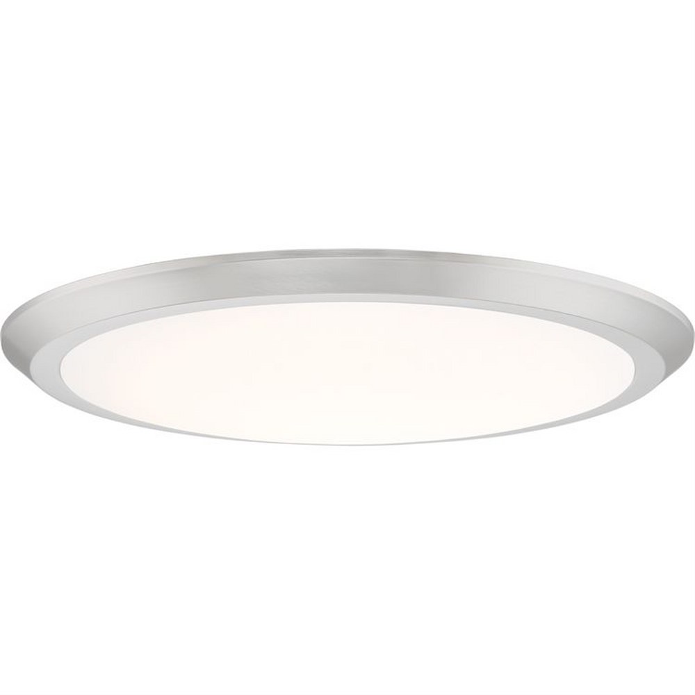 Verge - 30W 1 LED Flush Mount - 2 Inches high-Fresco Finish - Picture 2 of 12