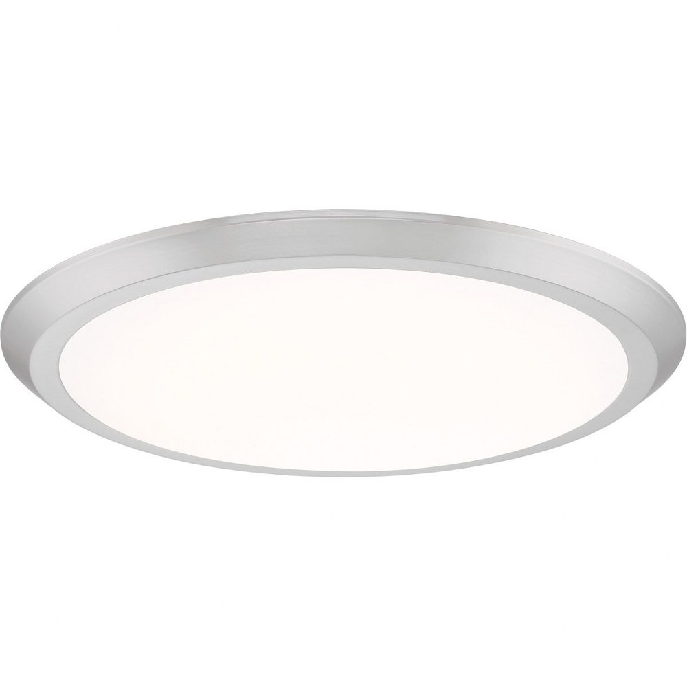 Verge - 30W 1 LED Flush Mount - 2 Inches high-Fresco Finish - Picture 4 of 12