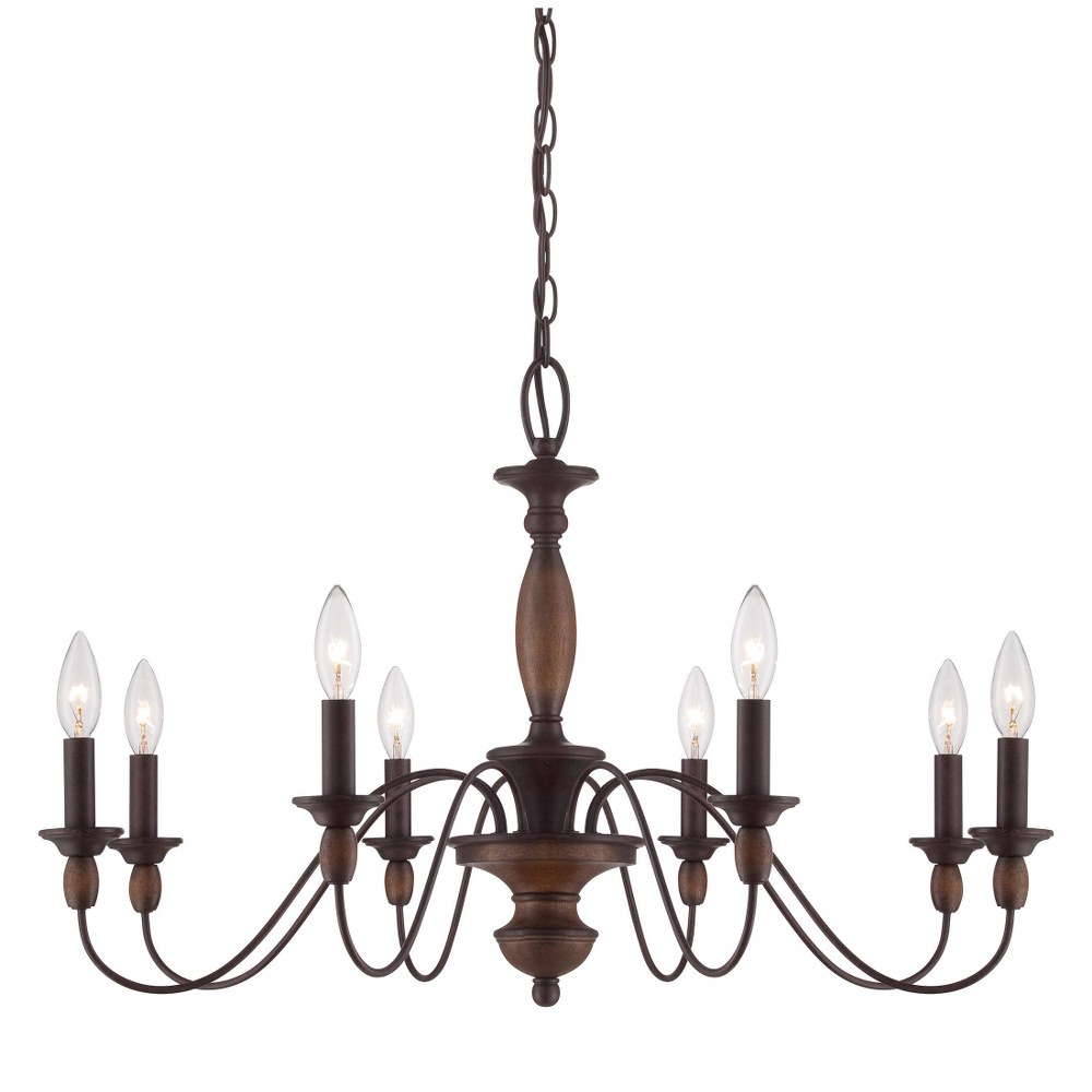 Holbrook Chandelier 8 Light - 19.5 Inches high -Traditional Installation
