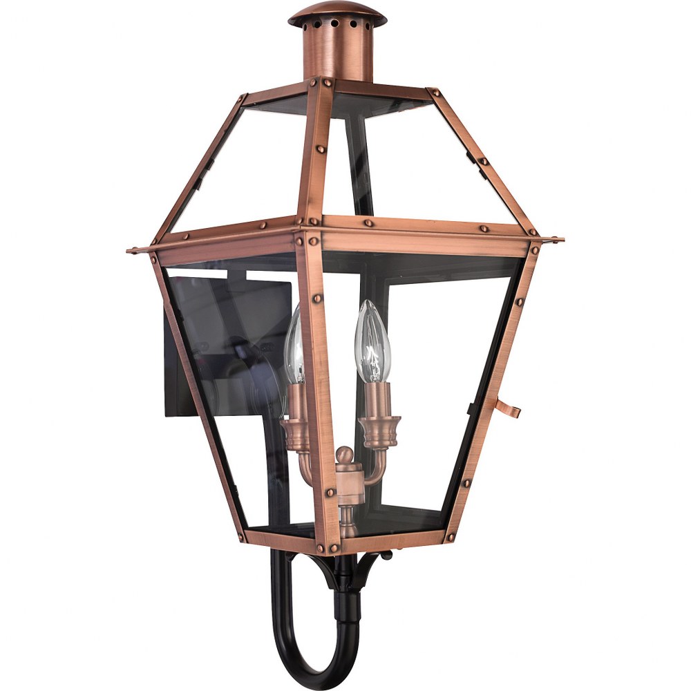 Rue De Royal - 2 Light Wall Lantern-Aged Copper Finish Outdoor Lantern Quoizel - Bild 1 von 6