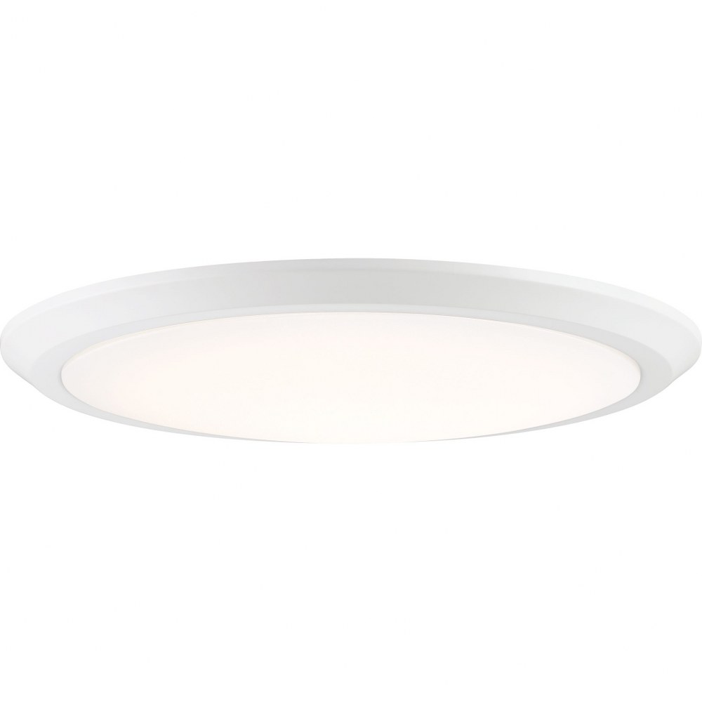 Verge - 30W 1 LED Flush Mount - 2 Inches high-Fresco Finish - Picture 1 of 12