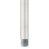 18 Inch Down Rod Length - Brushed Aluminum Finish