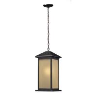 Z-Lite Aspen 1-Light Outdoor Wall Fixture – Classic Craftsman Style In Black